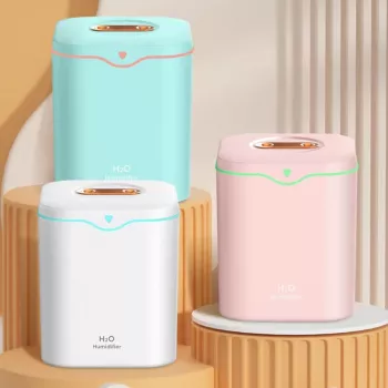USB Silent Humidifier: 2000ml Double Mist for Desk